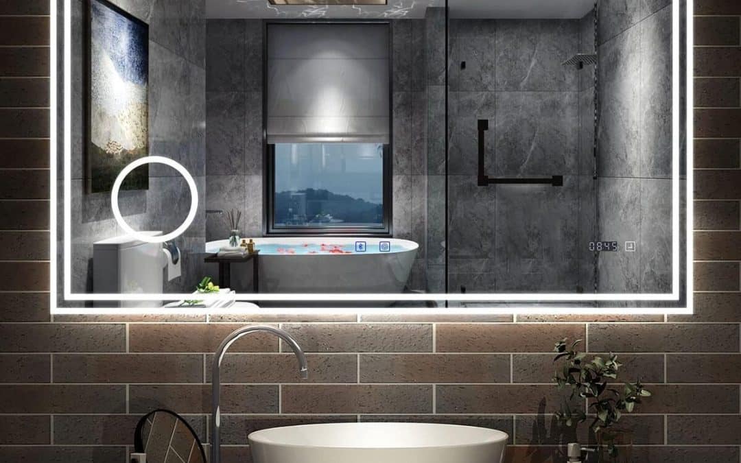 Test du miroir de salle de bain LED AICA : bluetooth et fonctionnalités avancées