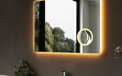 Test du miroir SIRHONA 100×60 cm avec éclairage et anti-buée