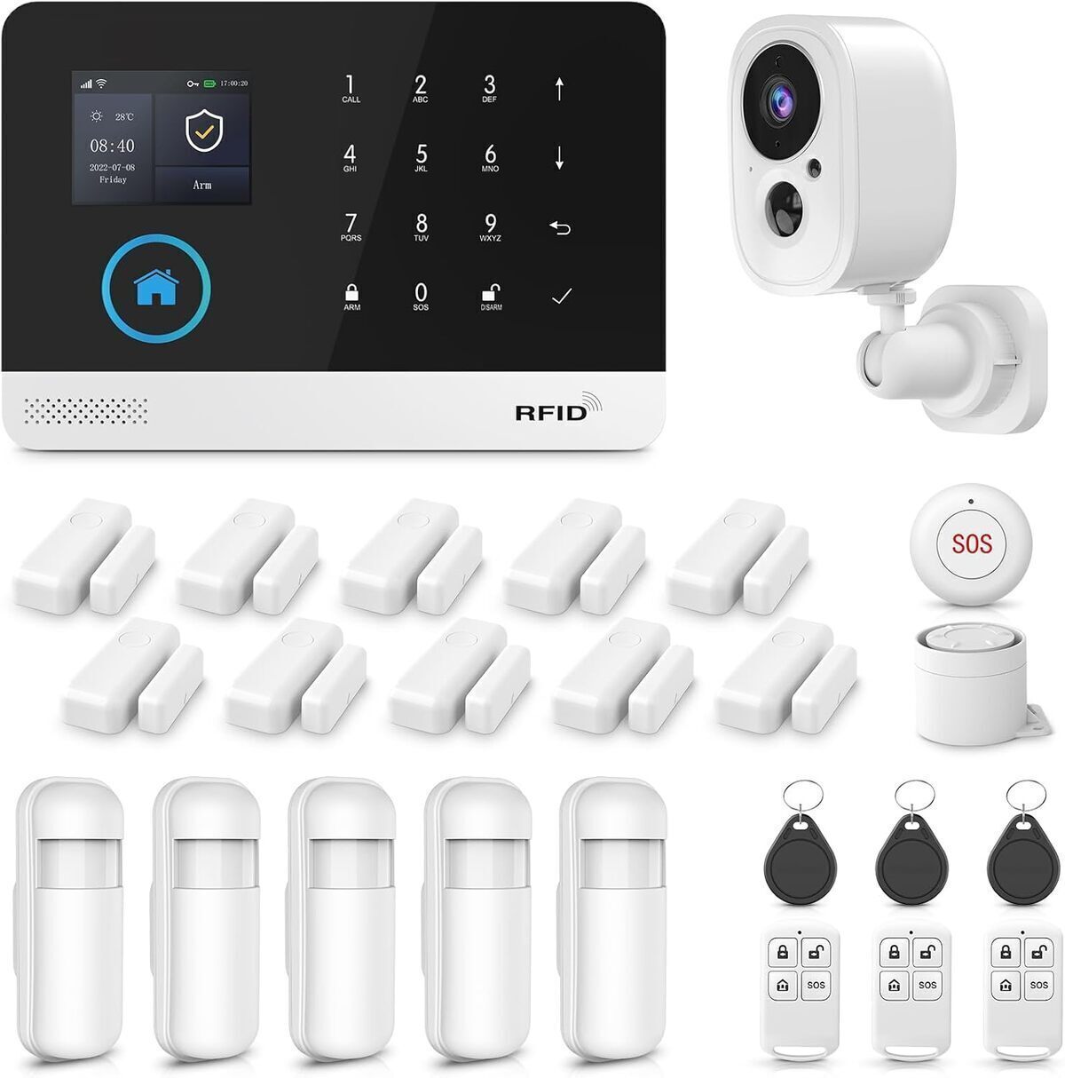 Test du système d'alarme domestique sans fil 4G+WiFi : sécurité simplifiée