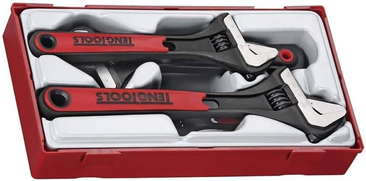 Test Du Teng Tools TTADJ04 : jeu De Clรฉs ร Molette En 4 Piรจces
