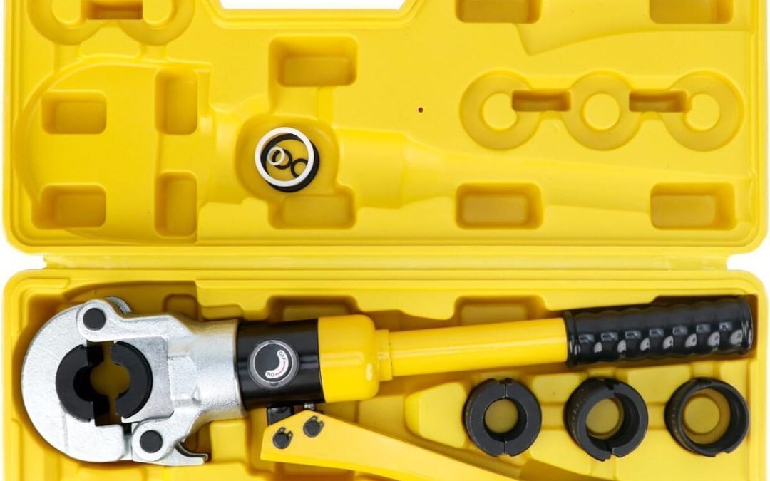 Test : pince à sertir QWORK® 100 kN pour tuyaux multicouche