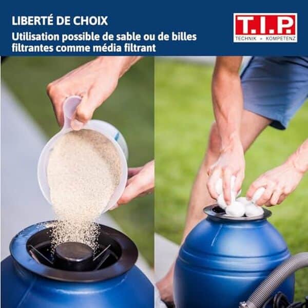 Découvrez notre test détaillé du filtre à sable SPF 180 T.I.P : capacité élevée, polyvalence et efficacité pour votre piscine. 