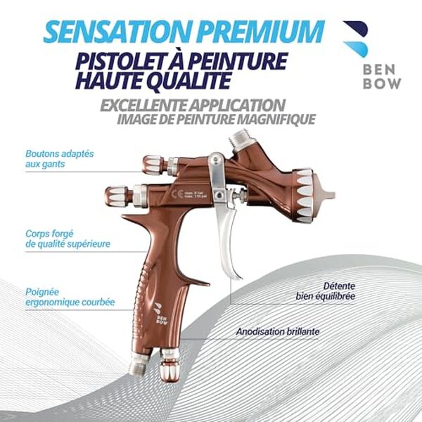 Découvrez notre test complet du pistolet à air BenBow PK80 Premium. Pulvérisation précise, finition professionnelle et résultats exceptionnels pour vos projets de peinture auto. 