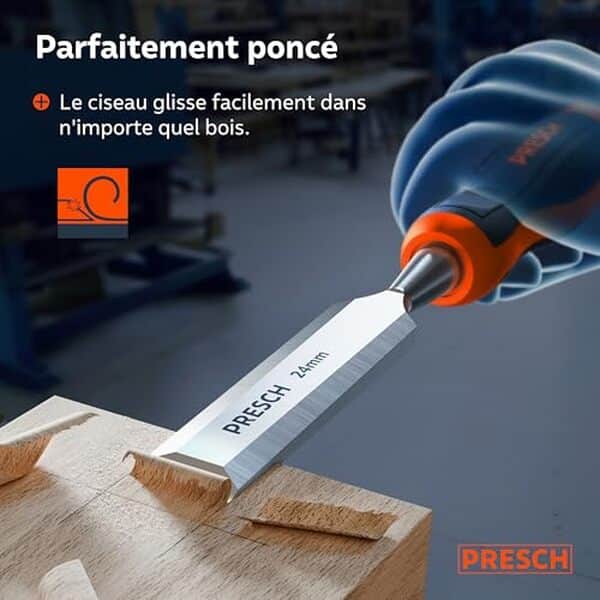Découvrez notre test des ciseaux à bois Presch 10 pièces : précision, robustesse et qualité professionnelle pour vos travaux de menuiserie et de sculpture.