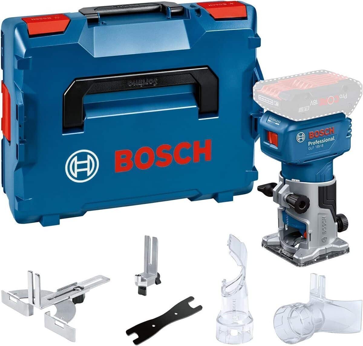 Test de la défonceuse portative Bosch GLF 18V-8