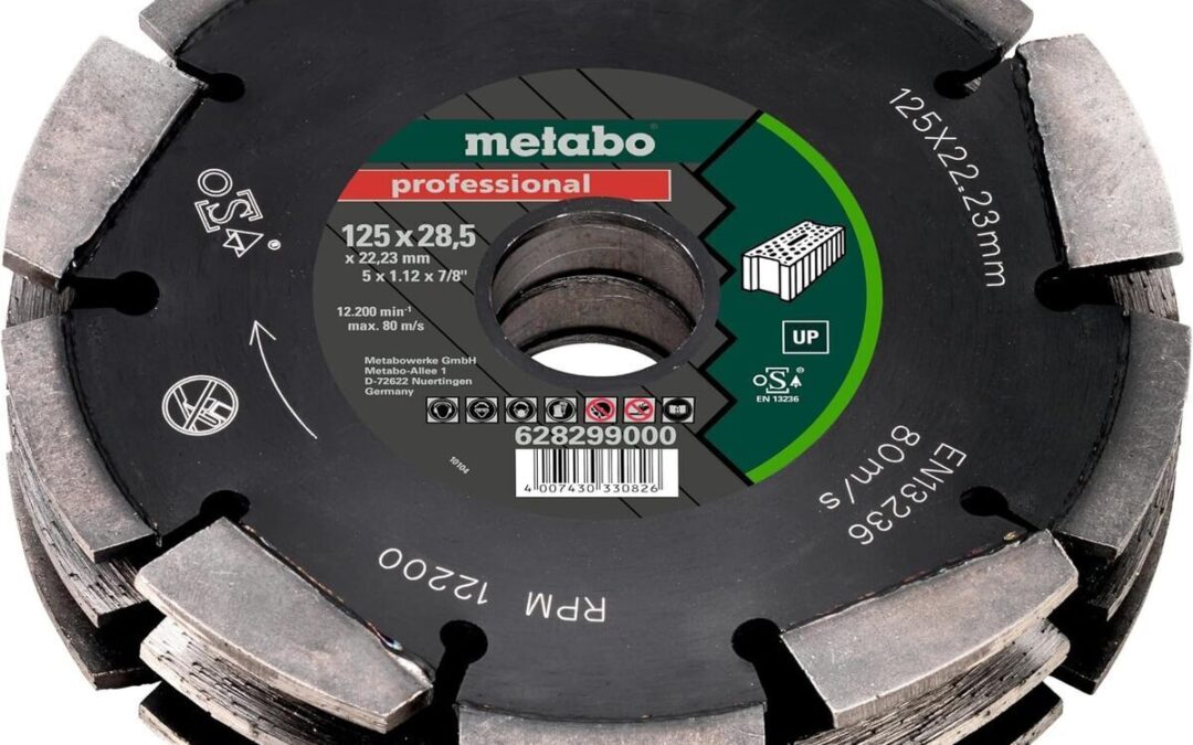 Test de la meule Metabo diamantée 125 mm