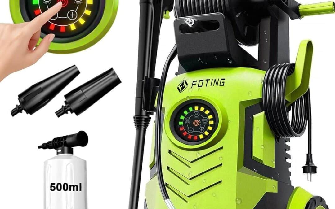 Test du nettoyeur haute pression écran tactile 8 niveaux réglable