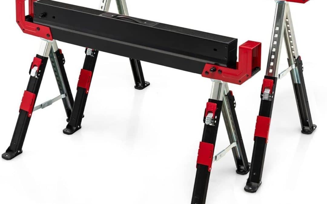 Test : tréteaux métalliques robustes Costway, charge 1180 kg